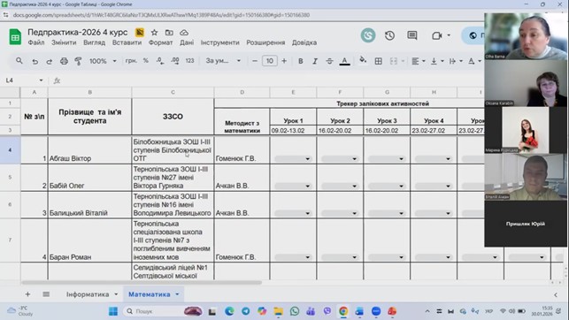 Трекер виконання завдань педагогічної практики